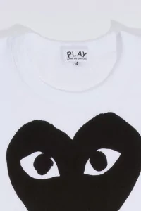 Kids T-Shirt Comme des Garçons PLAY Big Heart – White | Centre Commercial